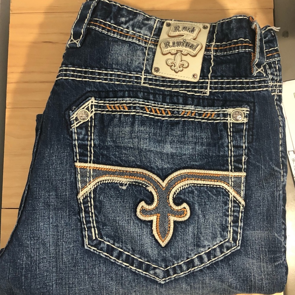 Men’s Rock Revival Rain Straight - Size 42x35